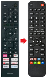 55A60G HISENSE afstandsbediening - productfoto
