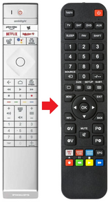 55OLED856 PHILIPS afstandsbediening - productfoto
