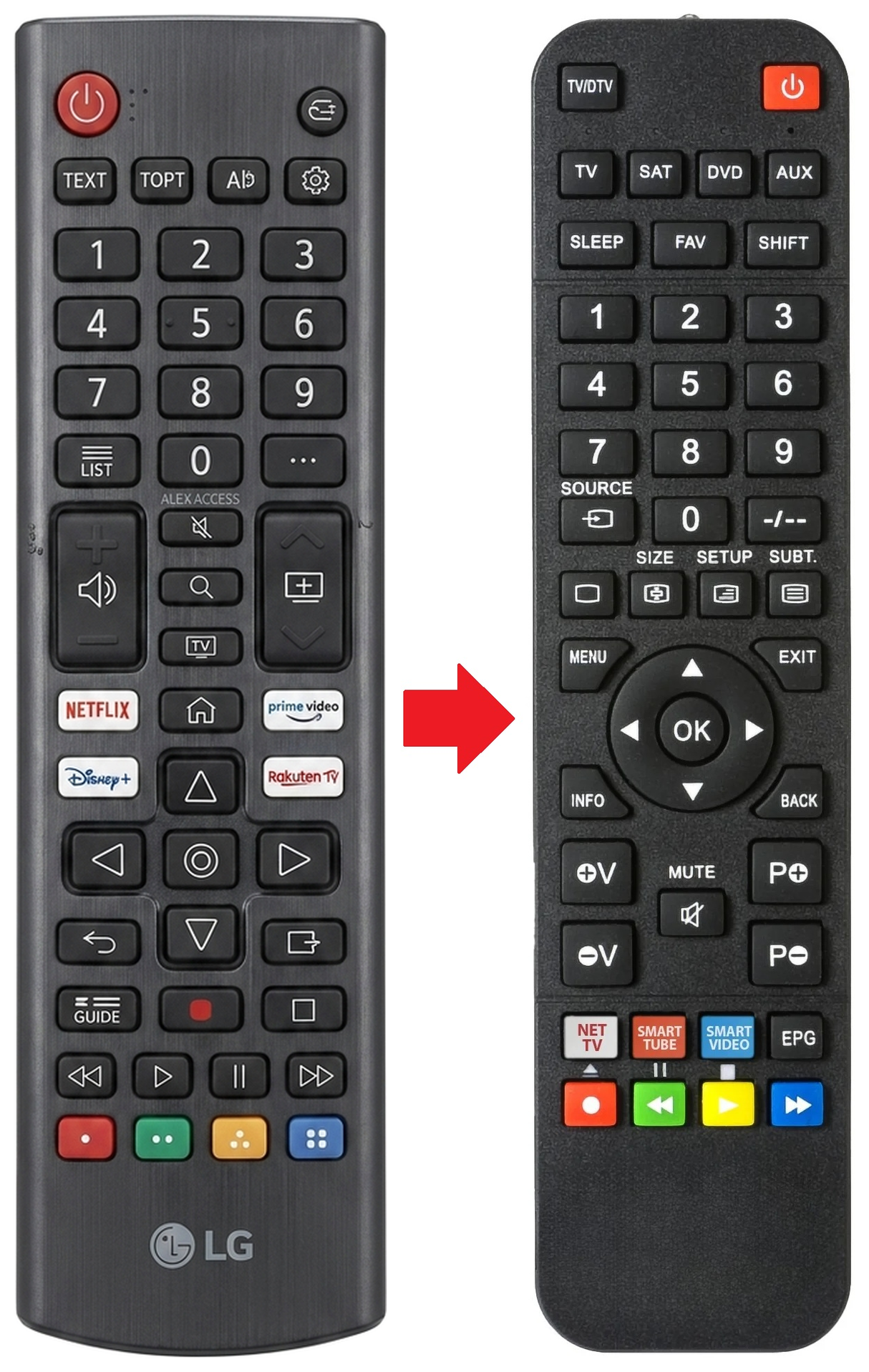 55UQ81003LB LG afstandsbediening - vergelijking