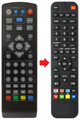 60-HDMI TECHD afstandsbediening - productfoto