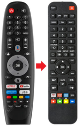 600155604-Q75QA231B QILIVE afstandsbediening - productfoto