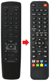 600E HITACHI afstandsbediening - productfoto