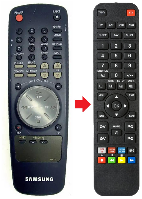 633211 SAMSUNG afstandsbediening - productfoto
