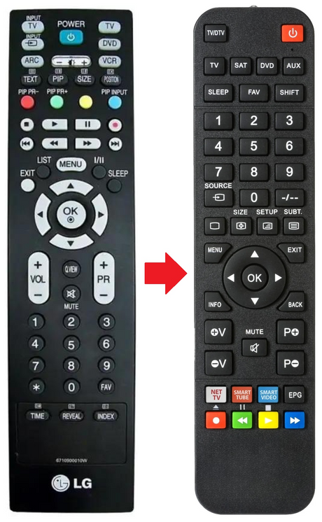 6710900010W LG afstandsbediening - productfoto