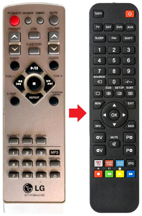 6710CMAQ05B LG afstandsbediening - productfoto