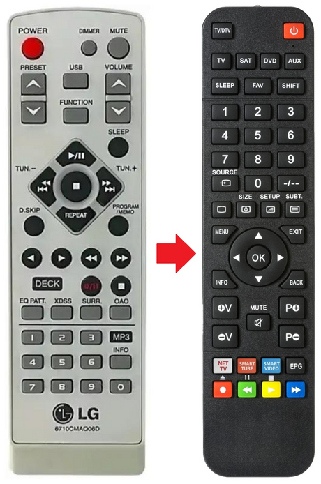 6710CMAQ06D LG afstandsbediening - productfoto