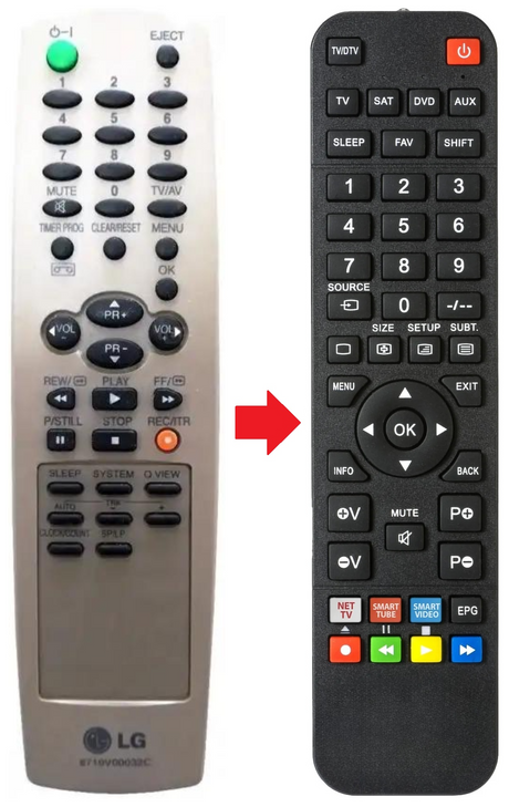 6710V00032C LG afstandsbediening - productfoto