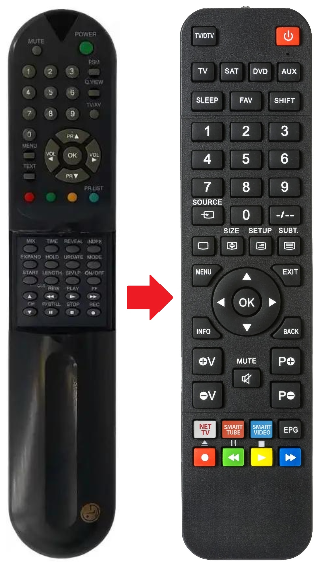 6710V0007A LG afstandsbediening - productfoto