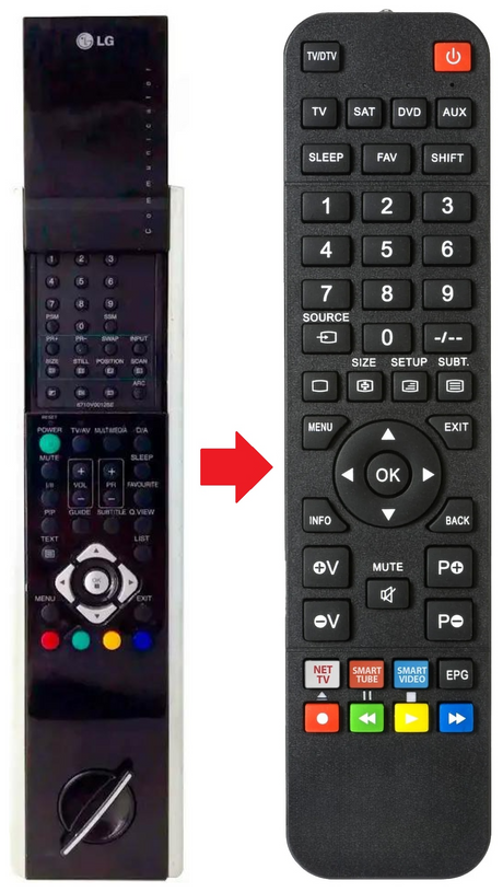 6710V00125E LG afstandsbediening - productfoto