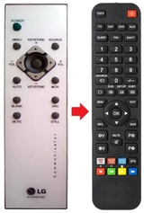 6710V00133C LG afstandsbediening - productfoto