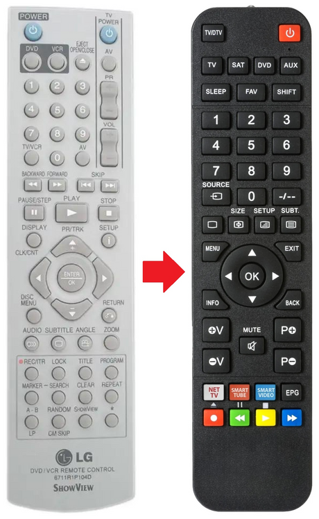 6711R1P104D LG afstandsbediening - productfoto