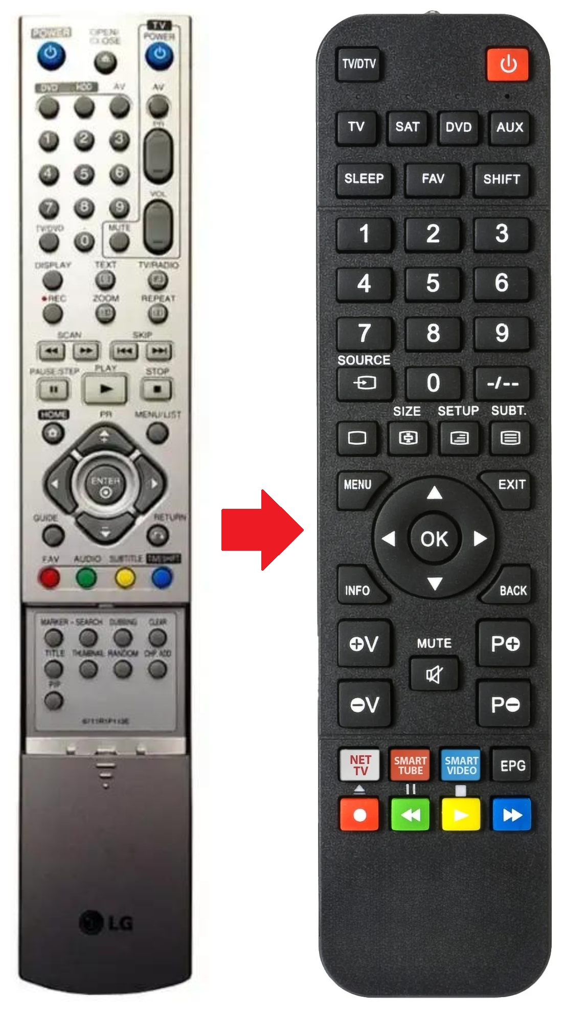 6711R1P113B LG afstandsbediening - productfoto