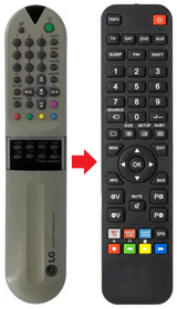 720-204 LG afstandsbediening - productfoto