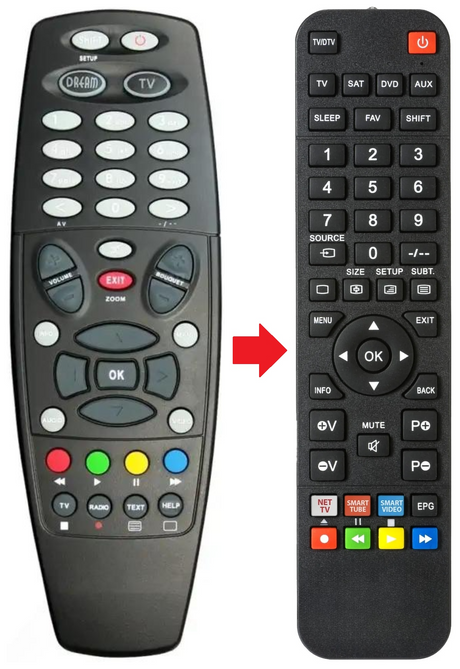 800HD INTEBOX afstandsbediening - productfoto
