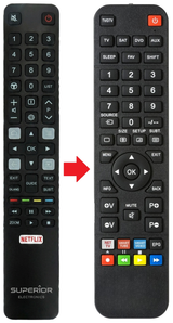 85C805 TCL afstandsbediening - vergelijking