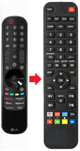 Vervangende LG 55QNED816QA afstandsbediening productfoto