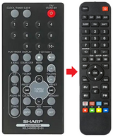 92L34900010101 SHARP afstandsbediening - productfoto
