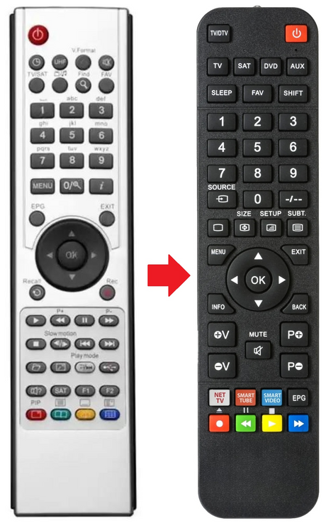 9500HD-PVR OPTICUM afstandsbediening - productfoto
