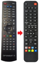 9700HD OPENSAT afstandsbediening - productfoto