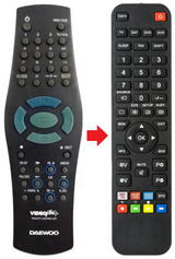 97P04701 DAEWOO afstandsbediening - productfoto