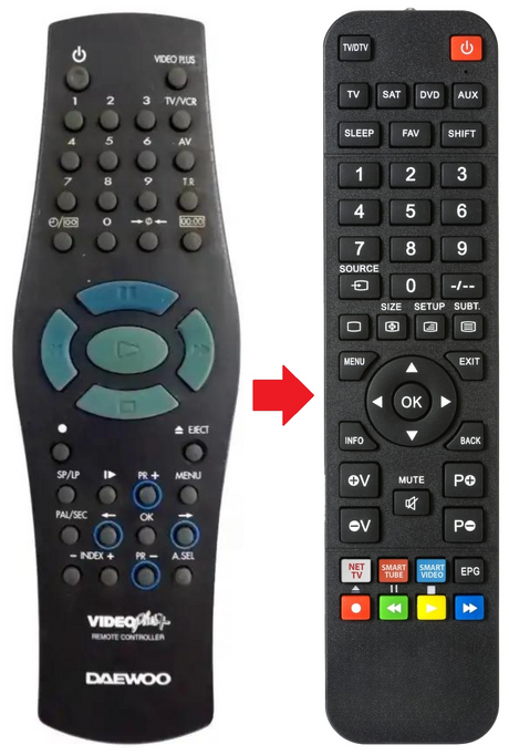 97P04701 DAEWOO afstandsbediening - productfoto