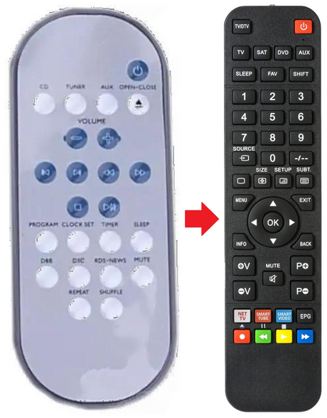 994000000246 PHILIPS afstandsbediening - productfoto