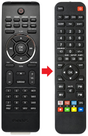Afstandsbediening geschikt voor PHILIPS 996510025351 | MCD388/10 productfoto
