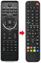 Afstandsbediening geschikt voor PHILIPS 996510025351 | MCD388/10 productfoto