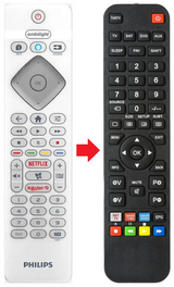 996599001656 PHILIPS afstandsbediening - productfoto