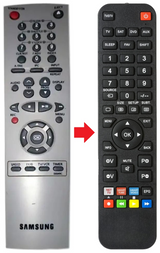AA59-00052C SAMSUNG afstandsbediening - productfoto