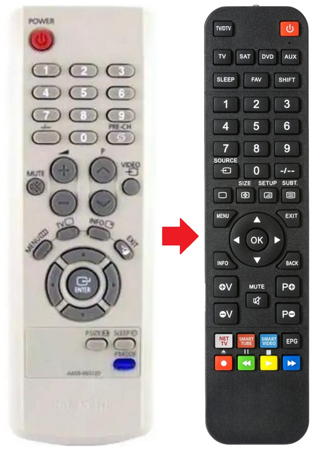 AA59-00312D SAMSUNG afstandsbediening - productfoto