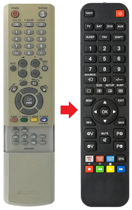 AA59-00326A SAMSUNG afstandsbediening - productfoto