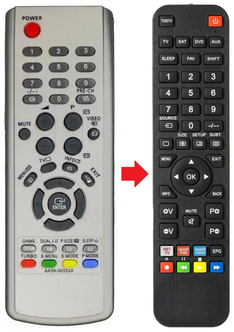 AA59-00332A SAMSUNG afstandsbediening - productfoto