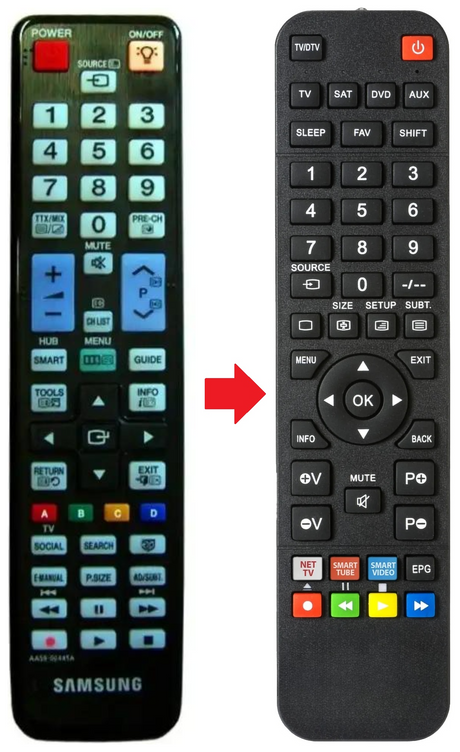 AA59-00446A SAMSUNG afstandsbediening - productfoto