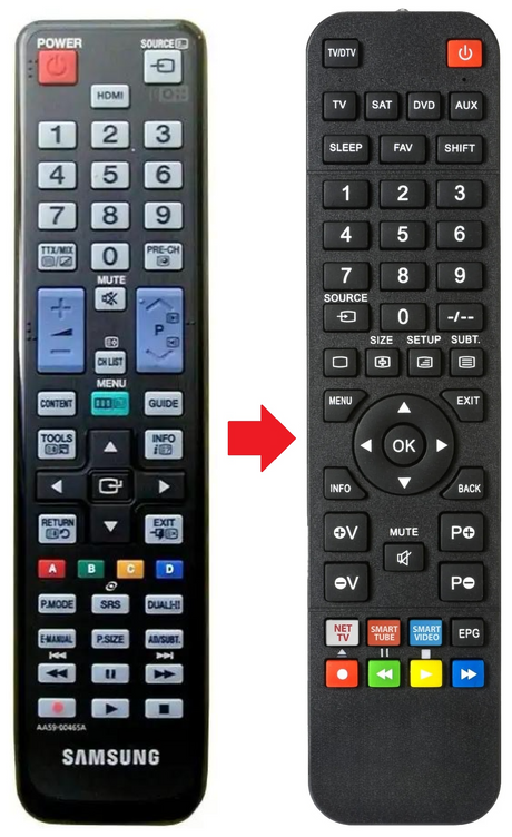 AA59-00465A SAMSUNG afstandsbediening - productfoto