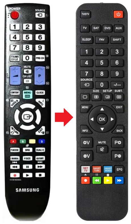 AA59-00484A SAMSUNG afstandsbediening - productfoto