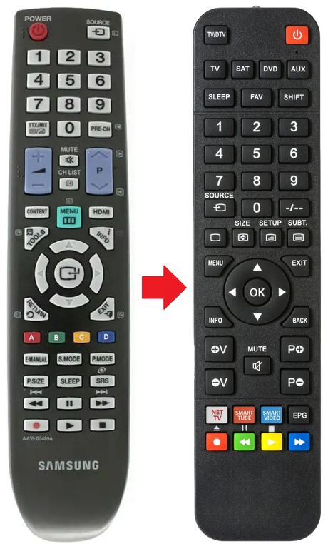 AA59-00489A SAMSUNG afstandsbediening - productfoto