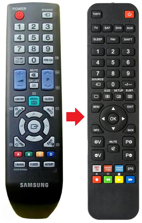 AA59-00496A SAMSUNG afstandsbediening - productfoto