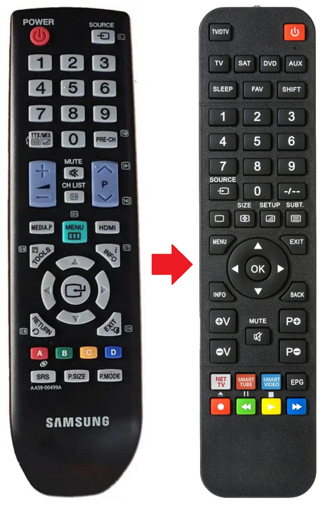 AA59-00499A SAMSUNG afstandsbediening - productfoto