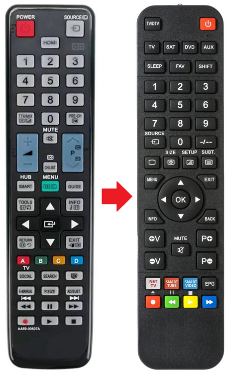 AA59-00507A SAMSUNG afstandsbediening - productfoto