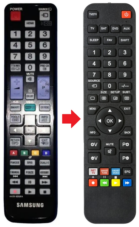 AA59-00508A SAMSUNG afstandsbediening - productfoto