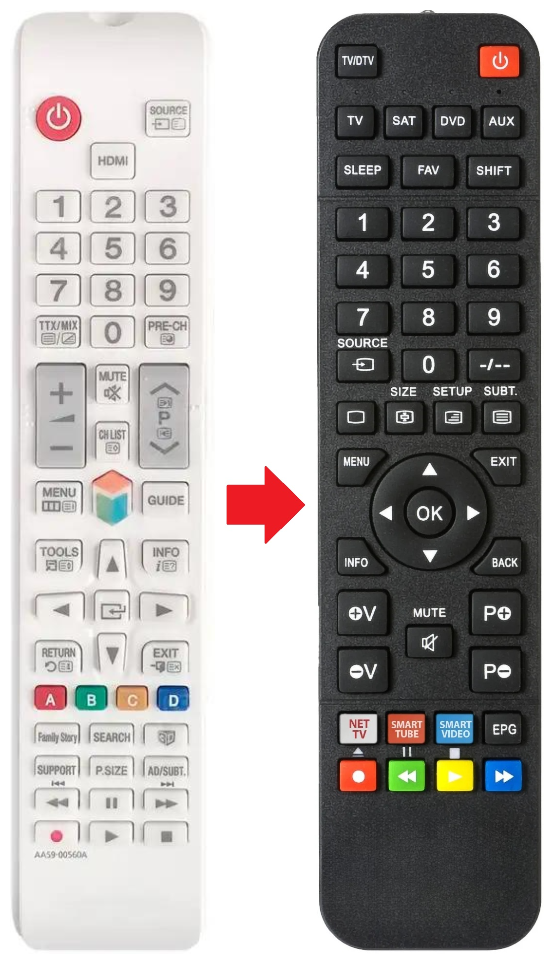 AA59-00560A SAMSUNG afstandsbediening - productfoto