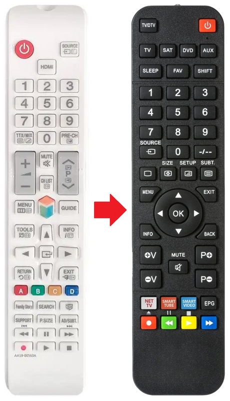 AA59-00560A SAMSUNG afstandsbediening - productfoto