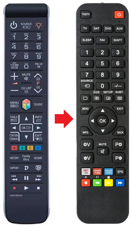 AA59-00562A SAMSUNG afstandsbediening - productfoto