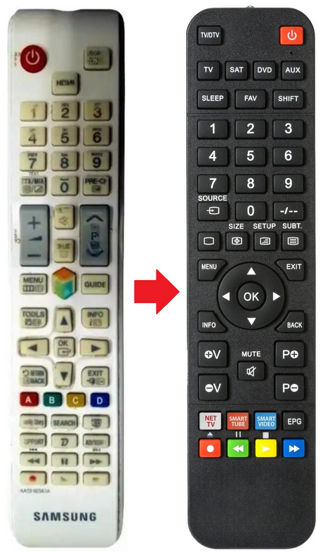 AA59-00563A SAMSUNG afstandsbediening - productfoto