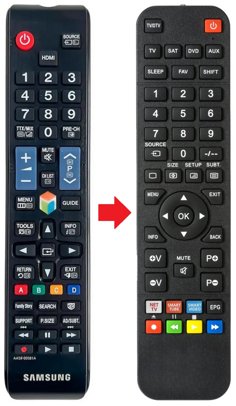AA59-00581A SAMSUNG afstandsbediening - productfoto