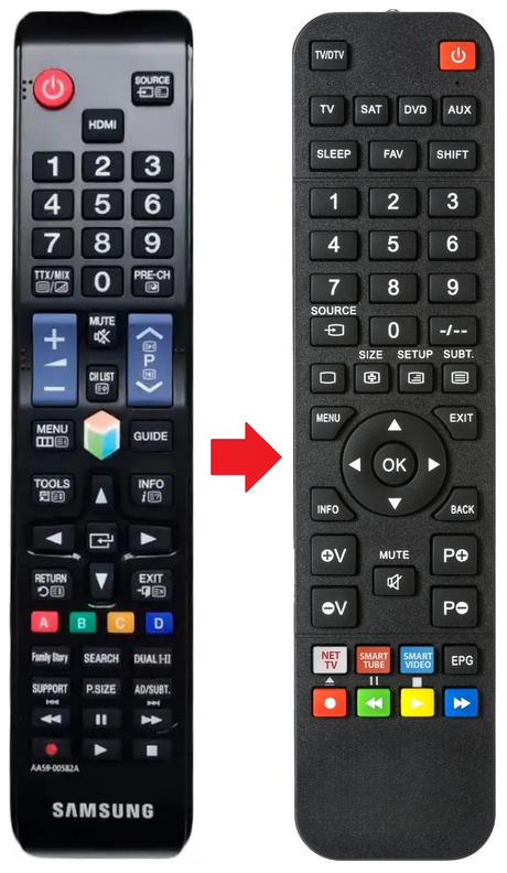 AA59-00582A SAMSUNG afstandsbediening - productfoto