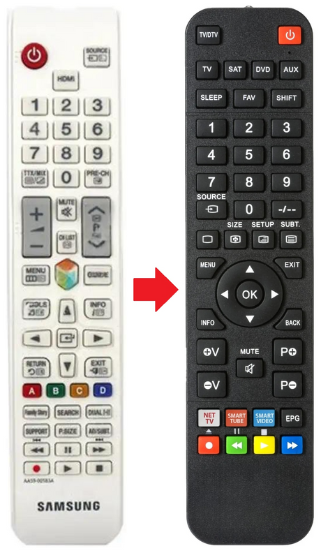 AA59-00583A SAMSUNG afstandsbediening - productfoto