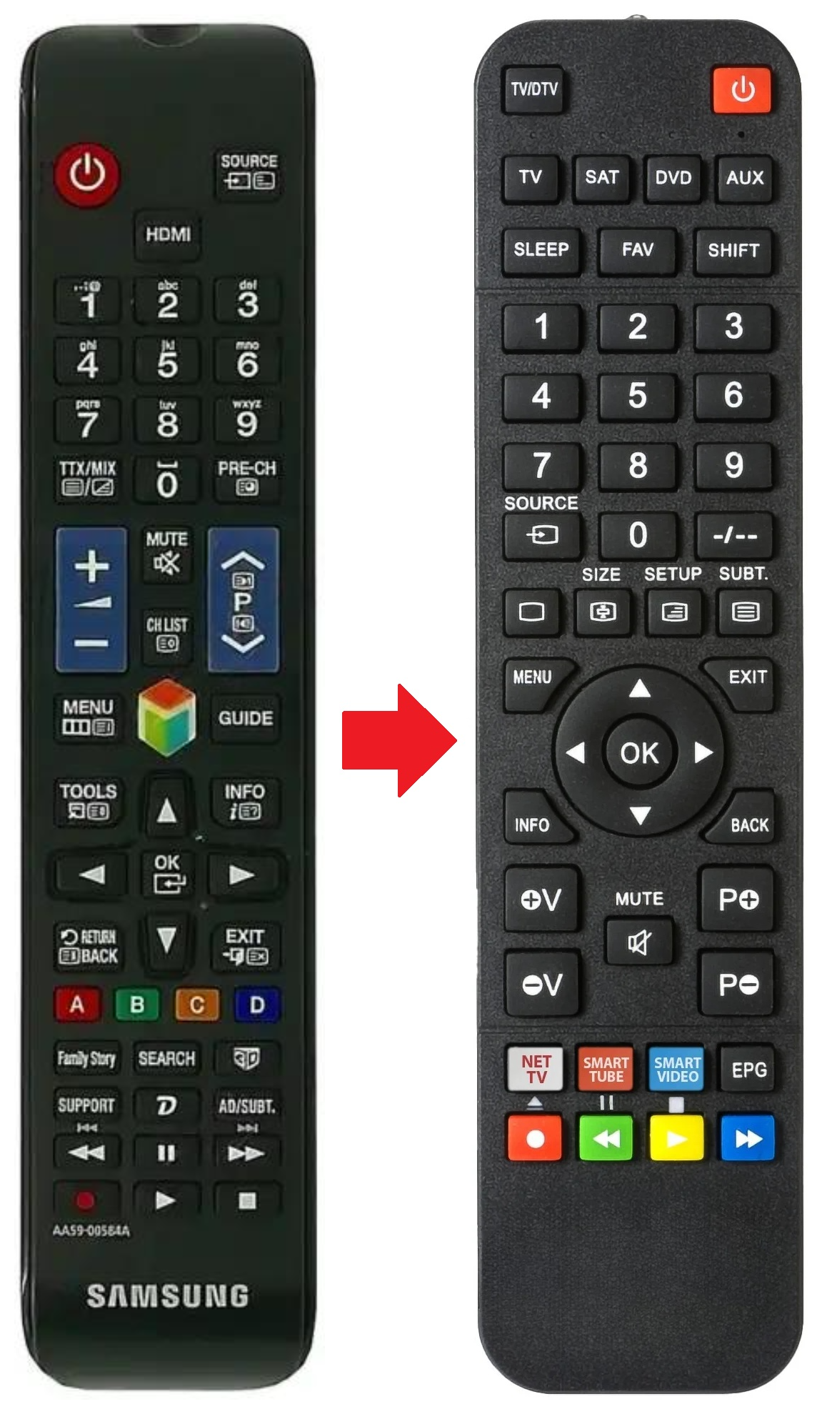 AA59-00584A SAMSUNG afstandsbediening - productfoto