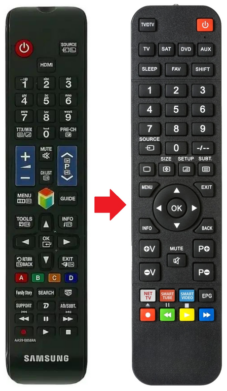 AA59-00584A SAMSUNG afstandsbediening - productfoto